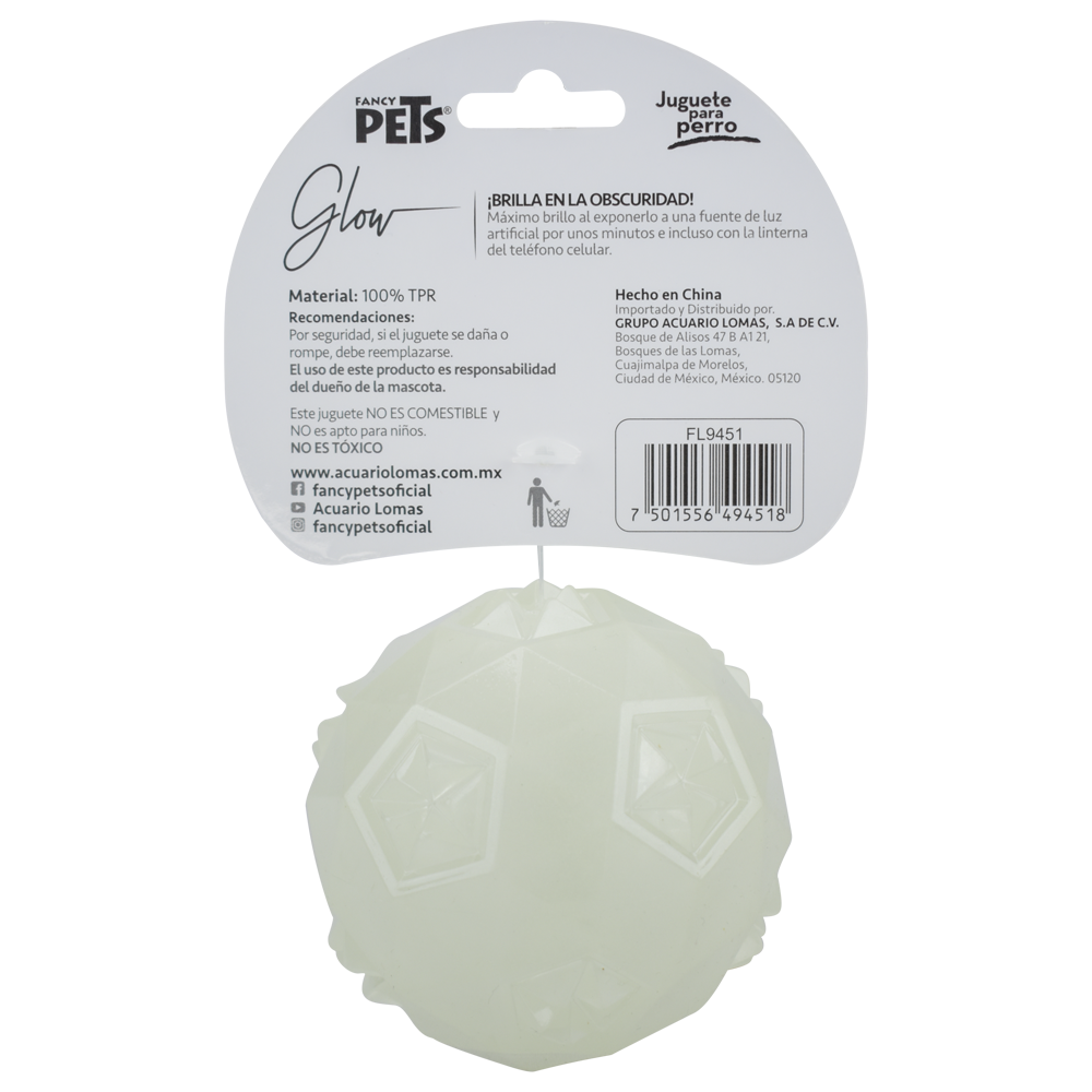 Pelota para Perro Glow GID - Fancy Pets Pelota para Perro Glow GID - Fancy Pets